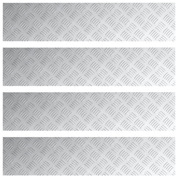 Alumínium Chevron Lépcsőfokok 4 db Csúszásgátló 90x20 cm