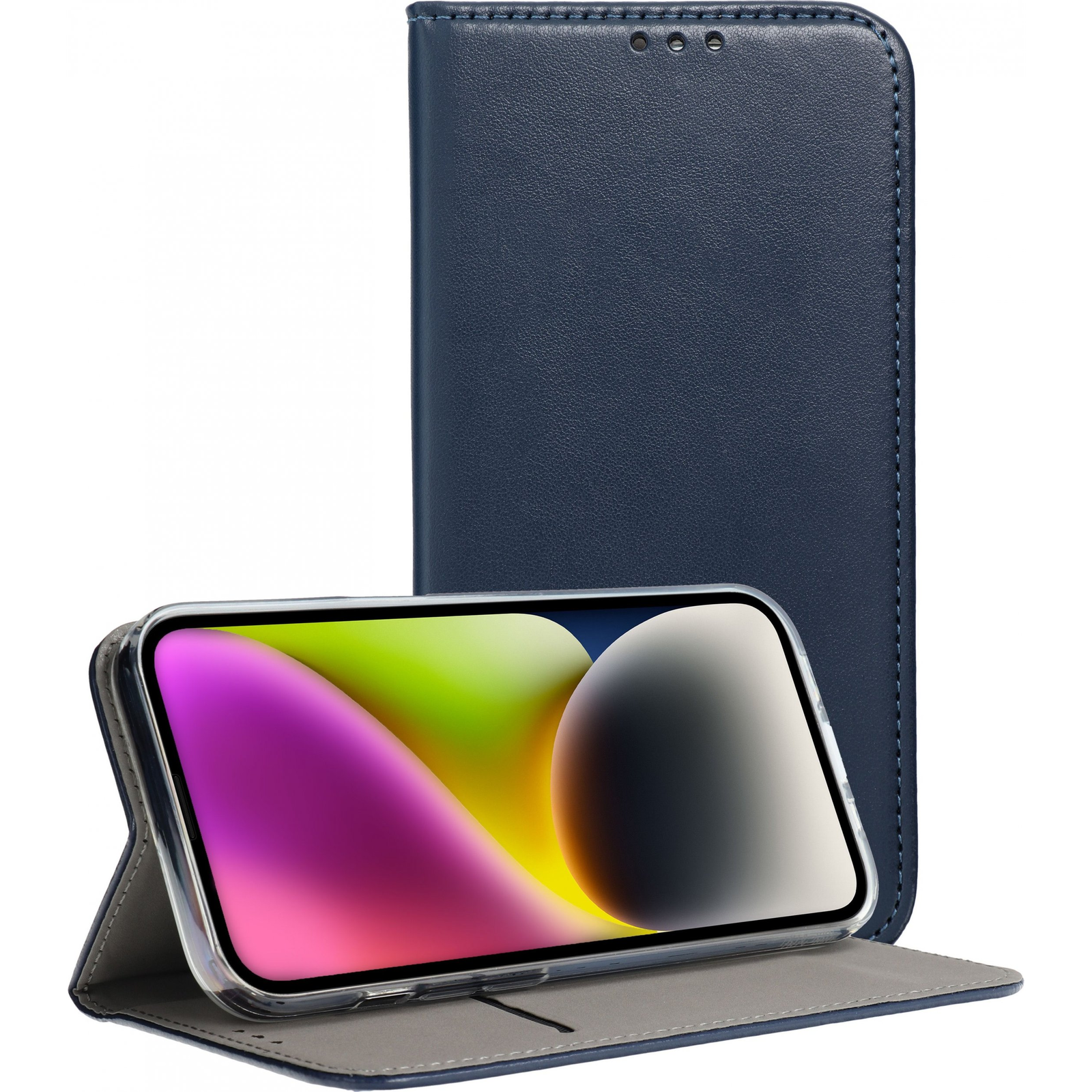 Magnet Book Tok - Xiaomi Redmi Note 12 Pro Plus 5G, Oldalra Nyíló, Sötétkék (5903396207891)