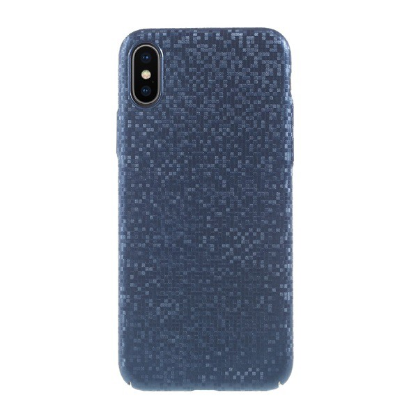 Műanyag telefonvédő (csillogó, mozaik minta) KÉK [Apple iPhone XS 5.8] (5996457733682)