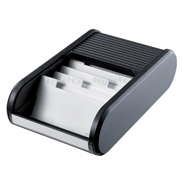 Helit Linear Rolós 300 db-os névjegytartó - Fekete (H6218095)