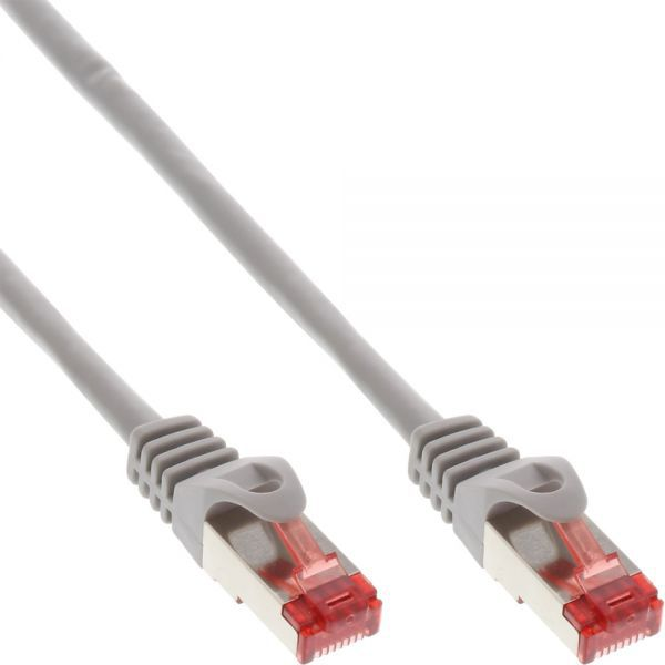 InLine 4043718231263 hálózati kábel Szürke 1 M Cat6 S/FTP (S-STP) (76111)