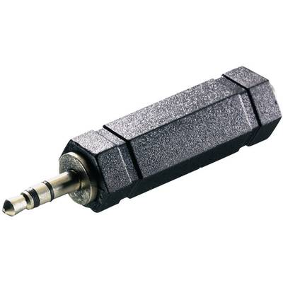 SpeaKa Professional жак аудио конвертор [1x жак щепсел, 3,5 mm - 1x жак гнездо, 6,35 mm] черен (SP-7869824)