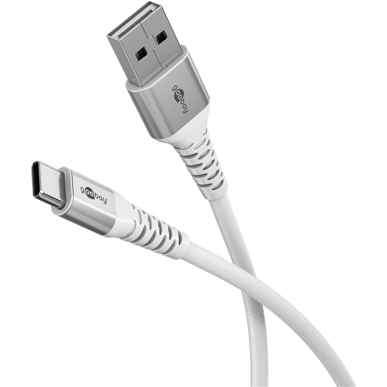 Goobay 74529 USB-A apa - USB-C apa 2.0 Adat és töltőkábel 0.5m - Fehér