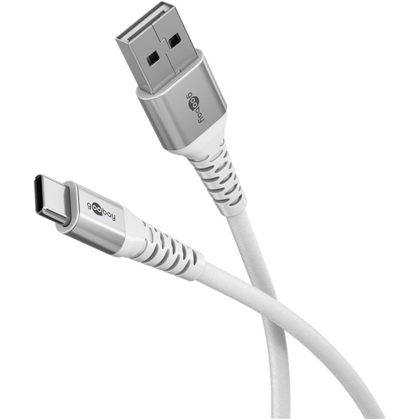 Goobay 74529 USB-A apa - USB-C apa 2.0 Adat és töltőkábel 0.5m - Fehér