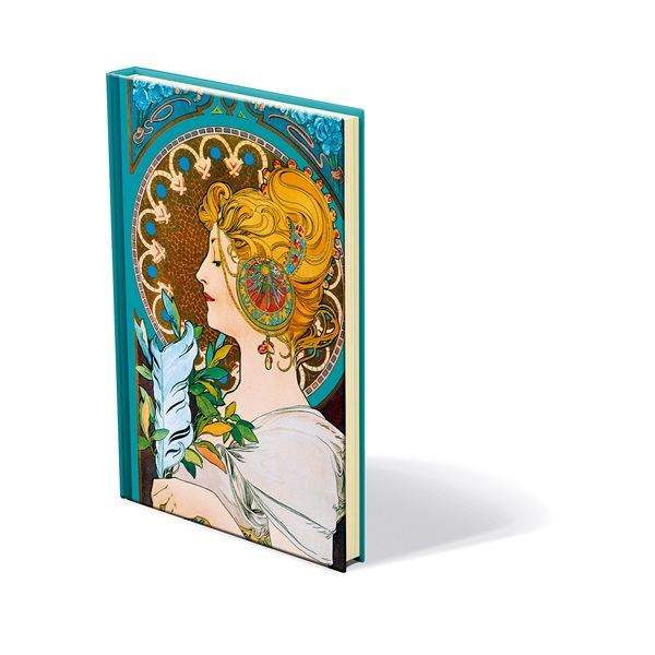 Kalendart Spektrum Mucha S165 chamois vonalas keményfedeles notesz (25C165S-005)