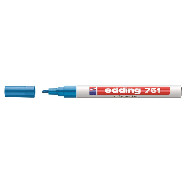Olejový fix modrý Edding 1 ks