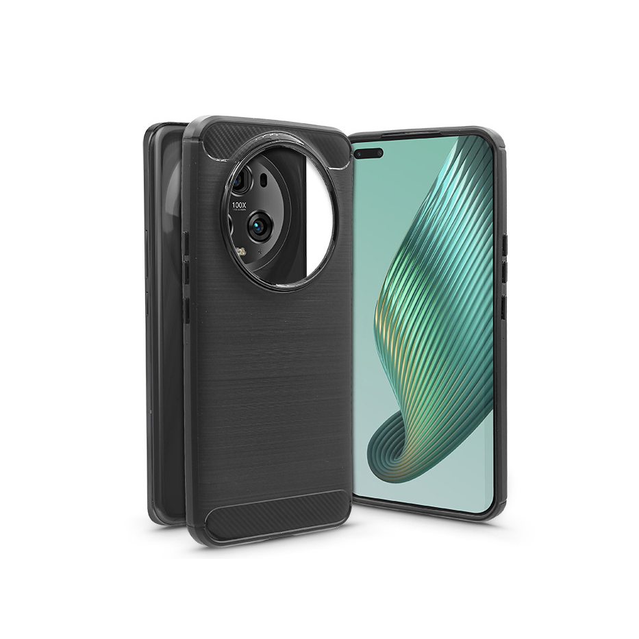 Honor Magic 5 Pro szilikon hátlap - Carbon - fekete (HF217425)