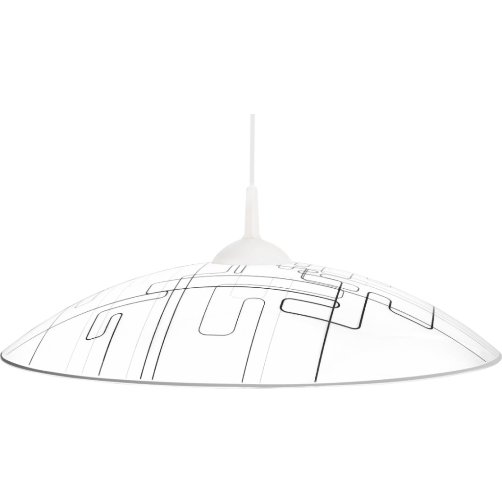 Light4you LY-6073 Tetrix D400 Függő Mennyezeti Lámpatest - Fehér / Fekete (LY-6073)