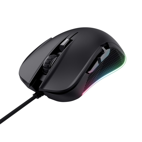 Trust GXT 922 YBAR Gaming Egér 7200 DPI RGB Jobbkezes