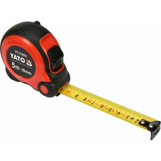 MÉRŐSZALAG FELTEKERHETŐ MÉRŐSZALAG 5m MÉTER KÉT ZÁR YATO (YT-71076)