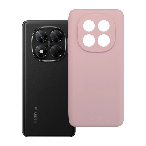 Xiaomi Redmi NOTE 14 PRO 5G készülékhez 2 mm vastag szilikon tok, púderrózsaszín