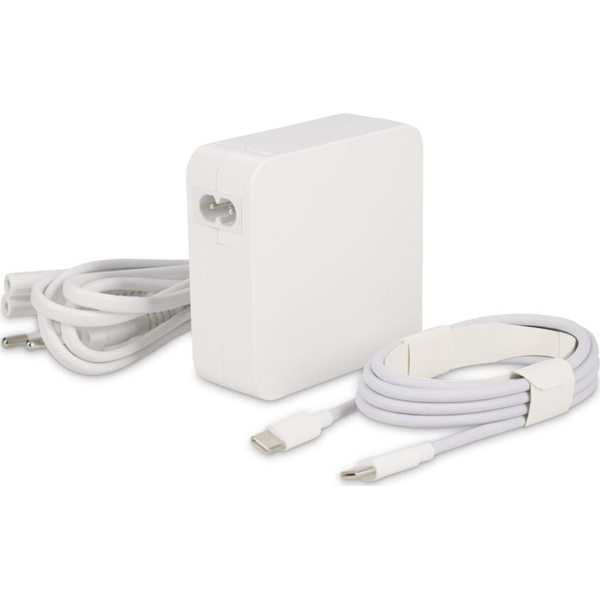 Adaptador De Corriente Usb-c 96w / 87w Para Usb-c Macbook Air / Pro (cable Usb-c Incluido) - Blanco
