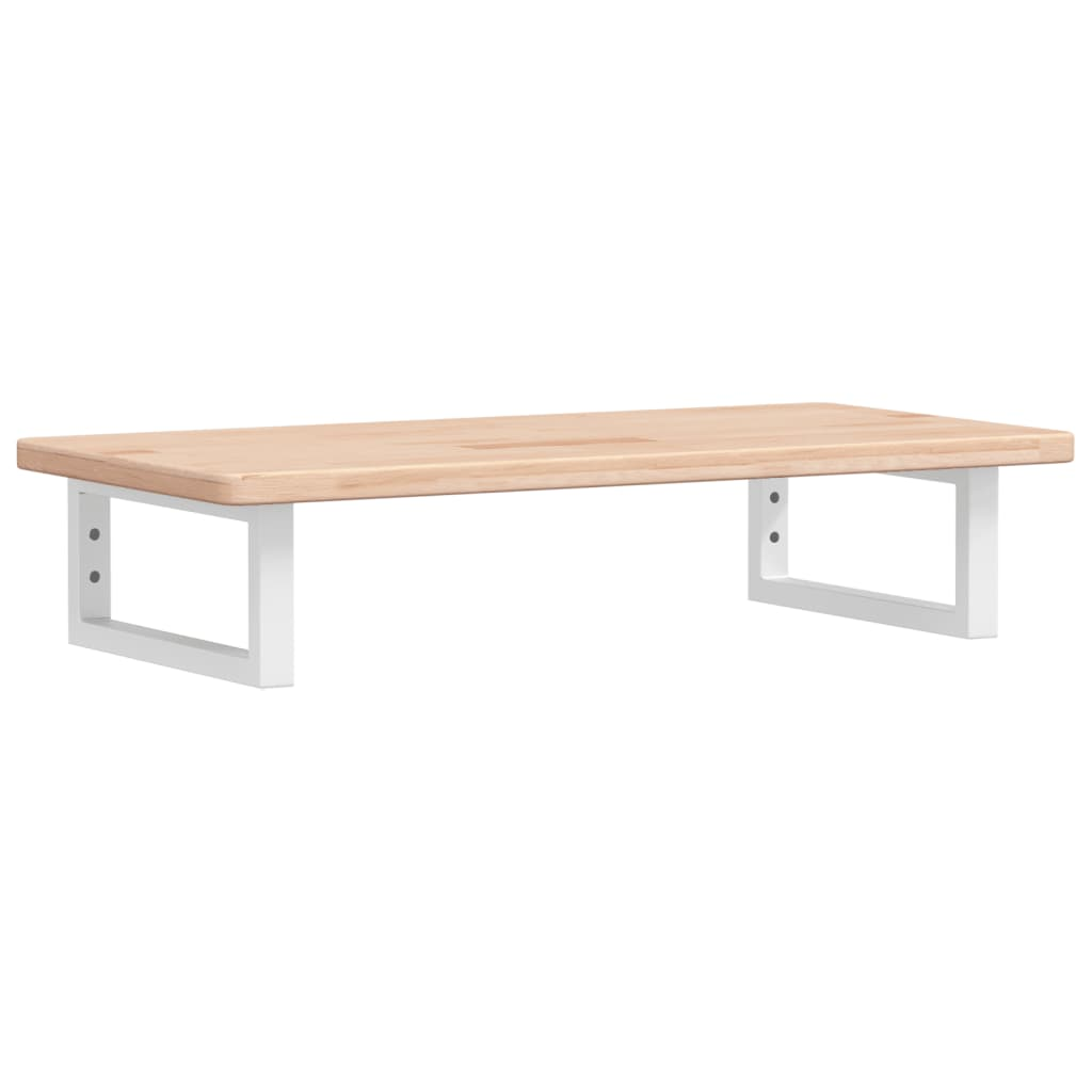 acél és tömör tölgyfa falra szerelhető mosdópolc (3302328)