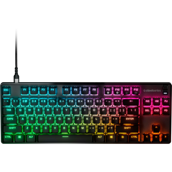 Клавиатура за компютър Apex Pro TKL SteelSeries, USB Type-C, с LED, черна