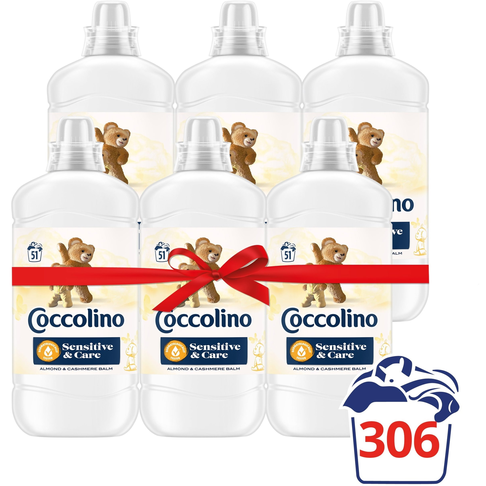 COCCOLINO Sensitive Almond 6× 1,275 l (69977472)