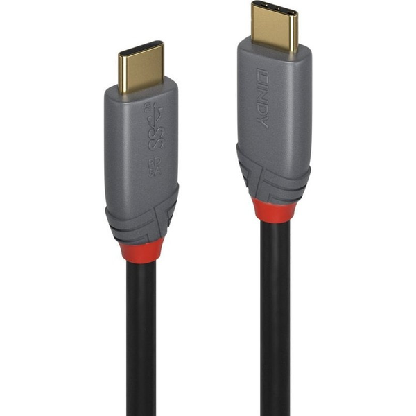 Lindy 36903 USB-kabel USB 3.2 Gen 2 (3.1 Gen 2) 2 m USB C Sort
