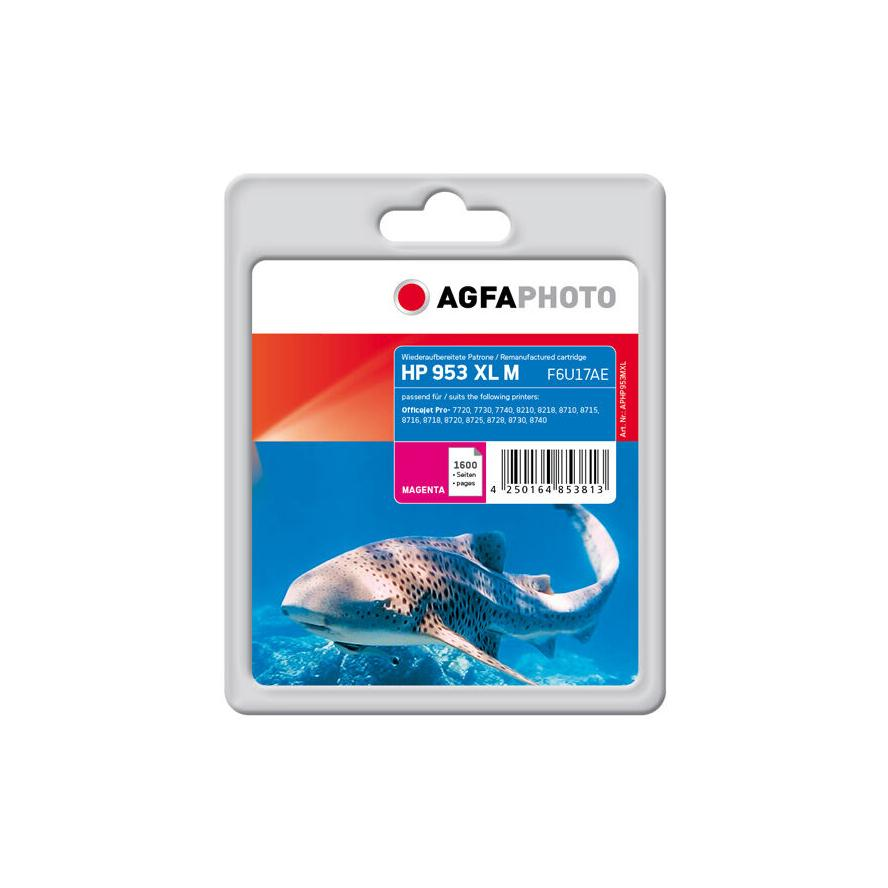 Съвместима мастилена касета AgfaPhoto APHP953MXL за HP No.953XL F6U17AE, магента