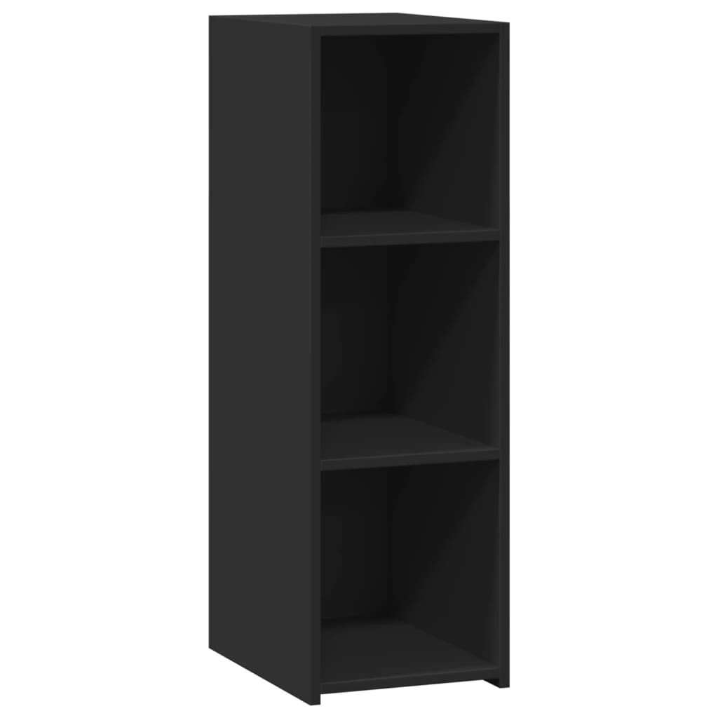 fekete szerelt fa tálalószekrény 30 x 41 x 93 cm (846342)