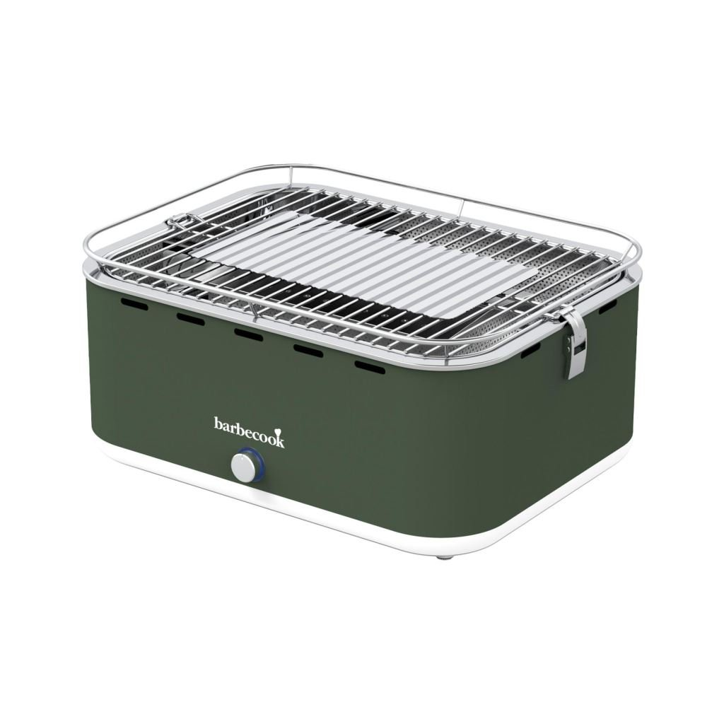 Barbecook Carlo asztali faszenes grill 44x33x21cm zöld (BC-CHA-1018) (BC-CHA-1018)