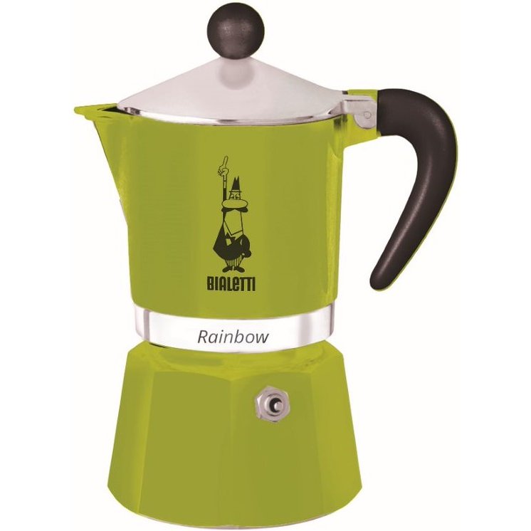 Bialetti 0004973/NP Rainbow Kotyogós kávéfőző - Zöld (0004973/NP)