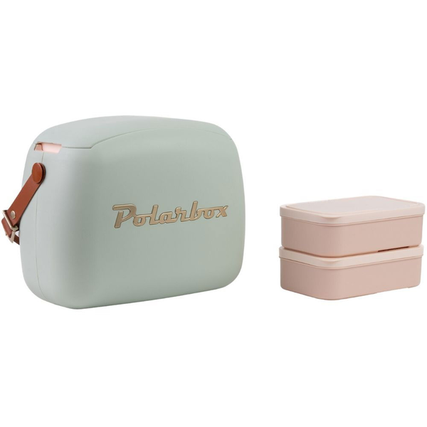 Lada frigorifica pasiva Polarbox Style Gold, 6 litri, verde