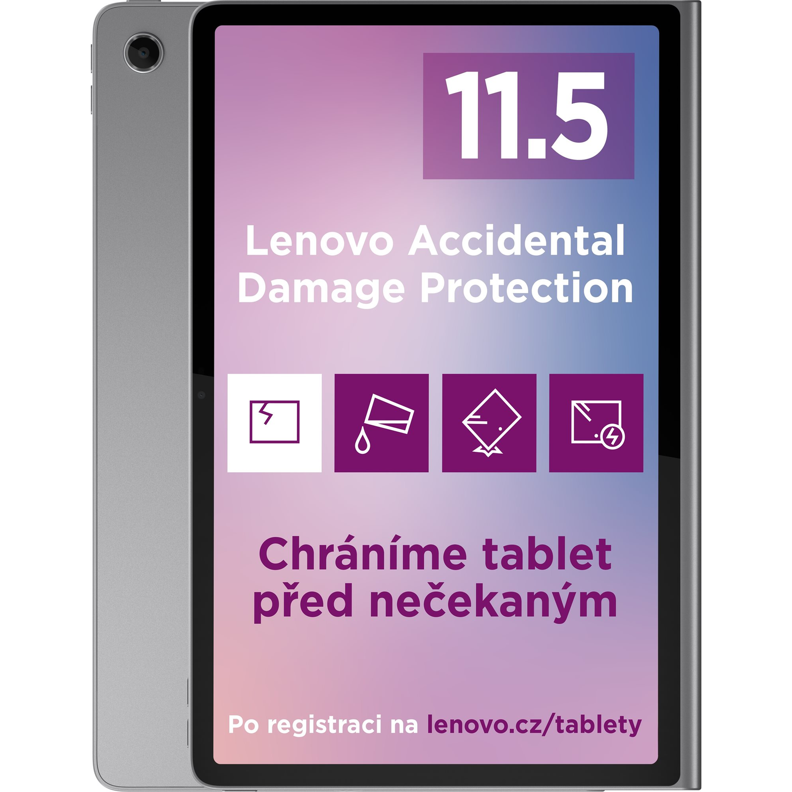 Lenovo Tab Plus 11.5" 256GB WiFi Tablet Szürke (ZADX0073CZ)