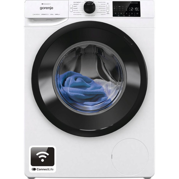 Lavadora Independiente Gorenje G400, 8 Kg, 1400 Rpm Wpnei84a1swifi/es