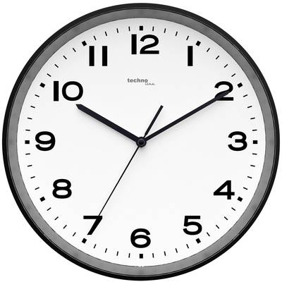 Techno Line  (WT 8500-3 schwarz) Rádiójel vezérlésű Falióra 30 cm x 4.1 cm Fekete