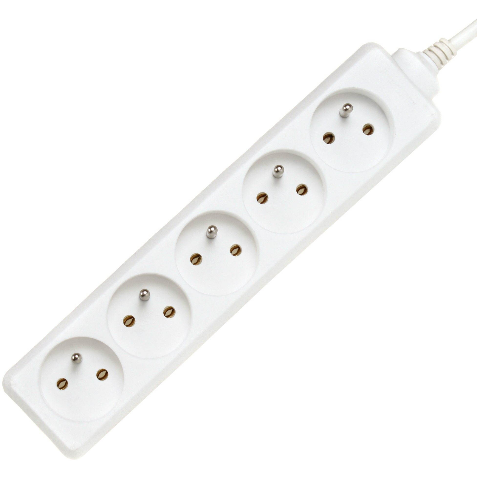 PremiumCord hosszabbító - 5 aljzat, 230V, fehér, 10 m (pp5-10)
