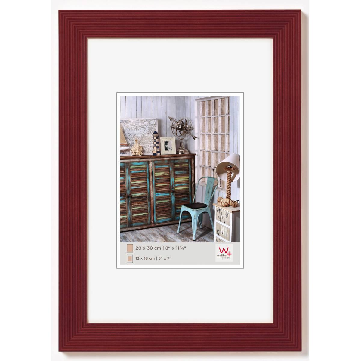 Walther HI318R Grado 22,5x17,5 Képkeret - Piros (HI318R)