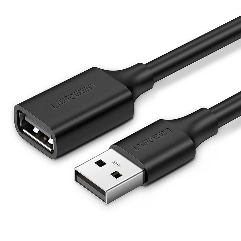 UGREEN US103 USB 2.0 hosszabbító kábel 3m fekete (10317) (UG10317)