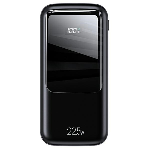 USAMS PB58 Powerbank 20000mAh 22,5W PD+QC3.0 Gyorstöltés Fekete