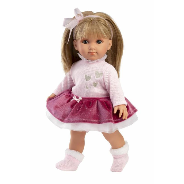 Llorens 53552 Elena - realisztikus baba puha szövettesttel - 35 cm