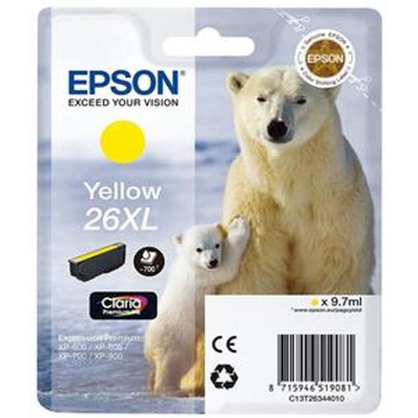 Cartus Epson T2634, galben, 9,7 ml, 26XL