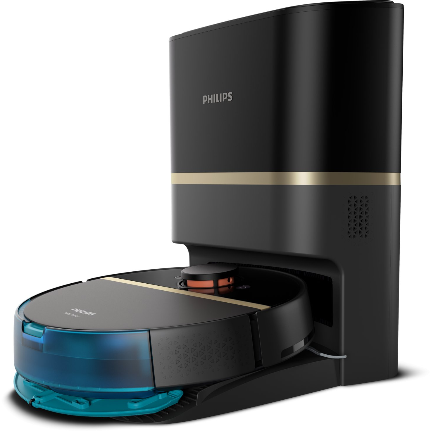 Philips XU7100/01 robotické vysávače 3 L Vrecko na prach Čierna, Zlato (XU7100/01)