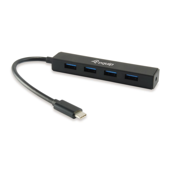 Equip 128954 Schnittstellen-Hub USB 3.2 Gen 1 (3.1 Gen 1) Type-C 5000 Mbit/s Schwarz