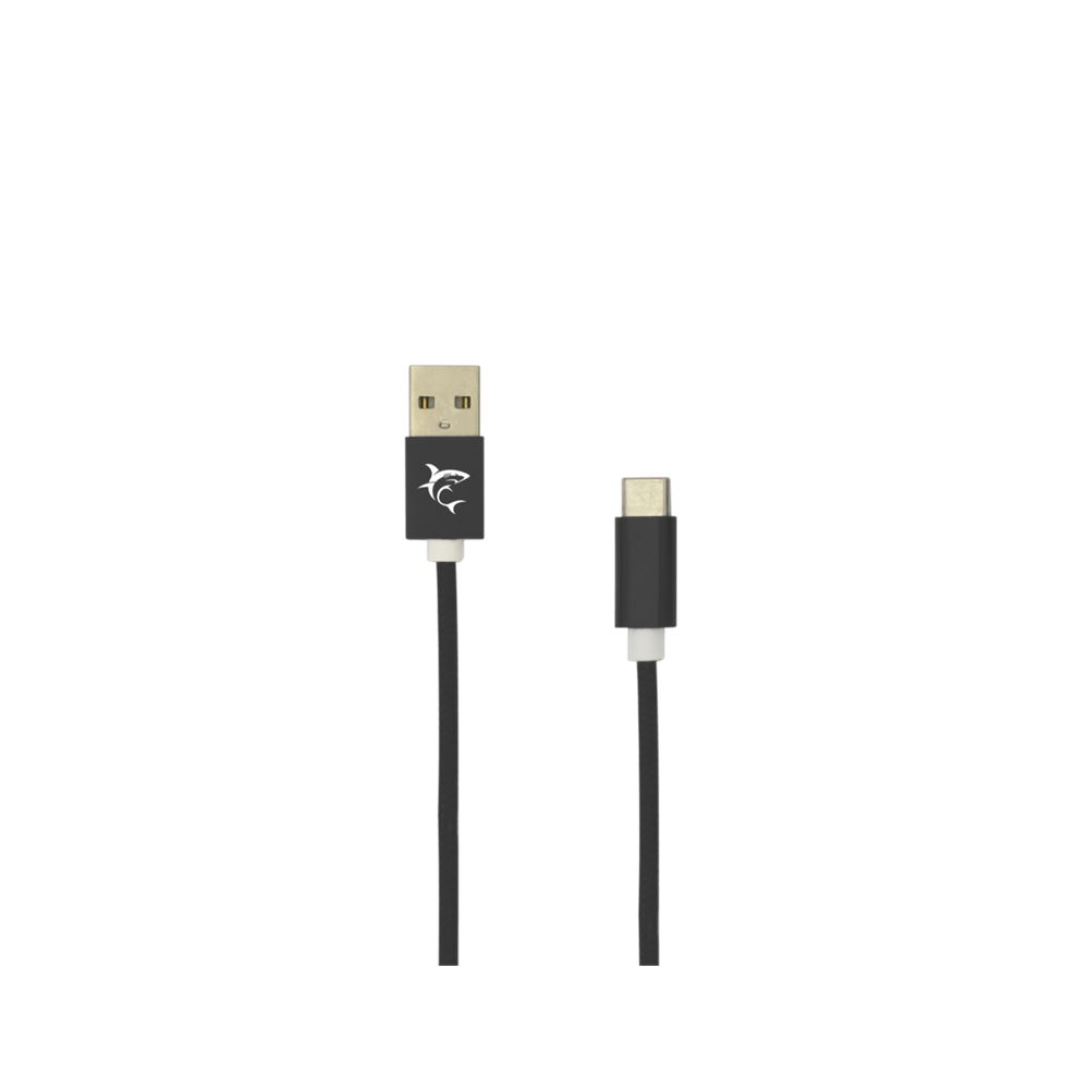 White Shark ADDER-2 USB-A - USB-C kábel 2m fekete (W029807) (W029807)
