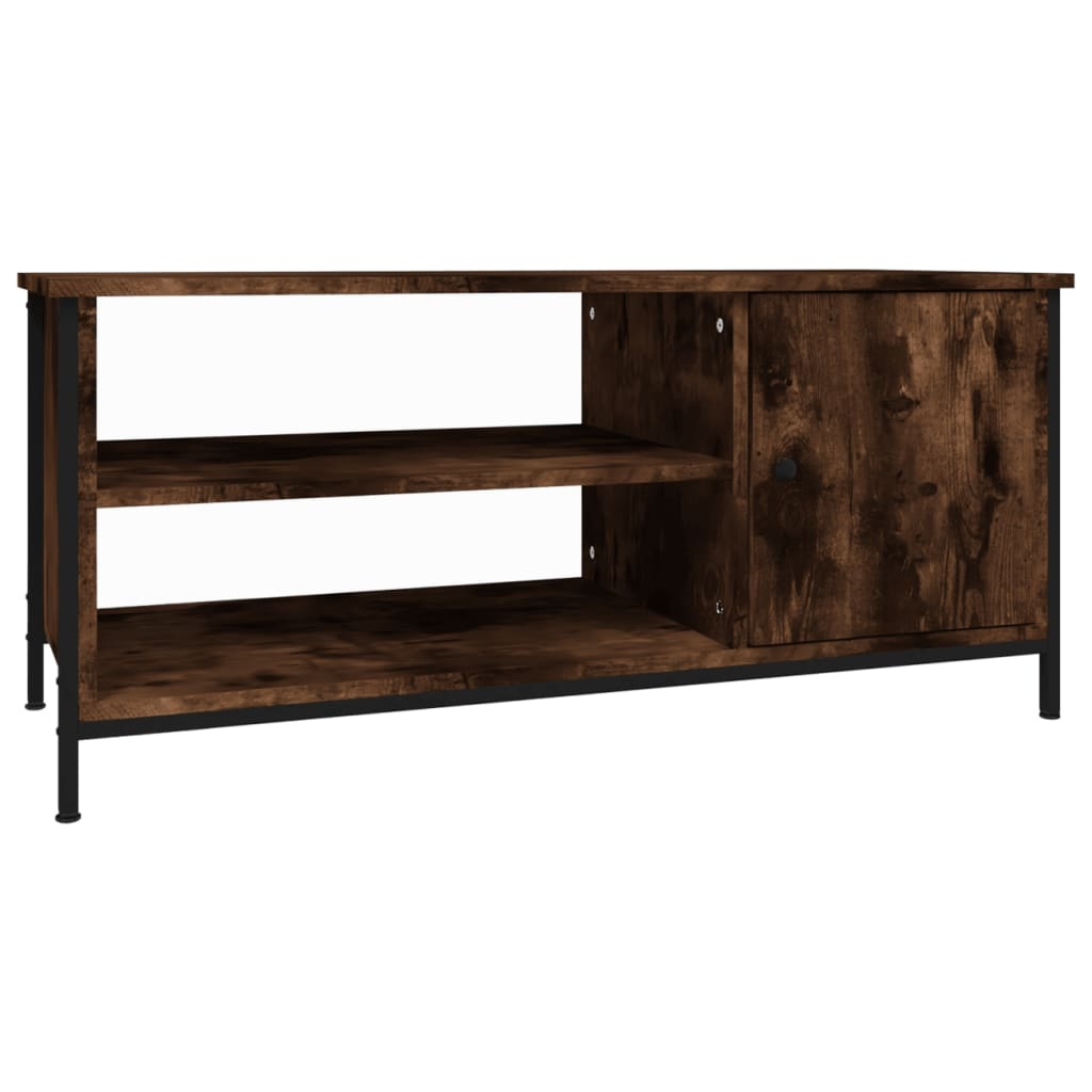 füstös tölgyszínű szerelt fa TV-szekrény 100 x 40 x 45 cm (826302)