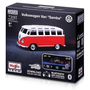 Maisto Die-Cast Metal, világítással 1:41, Volkswagen Van Samba piros, 2,4 GHz, USB, XTR