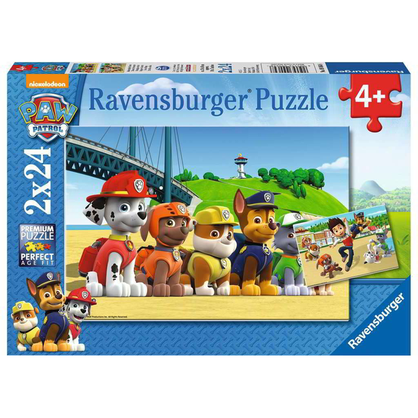Ravensburger Puzzle Paw Patrol - Hősies kutyák - 24 darabos