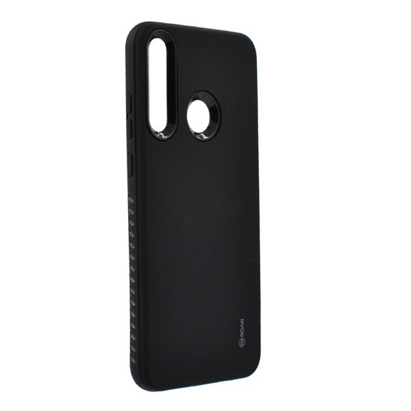 ROAR RICO ARMOR szilikon telefonvédő (közepesen ütésálló, műanyag hátlap, matt) FEKETE [Huawei Y6p] (5996457978984)