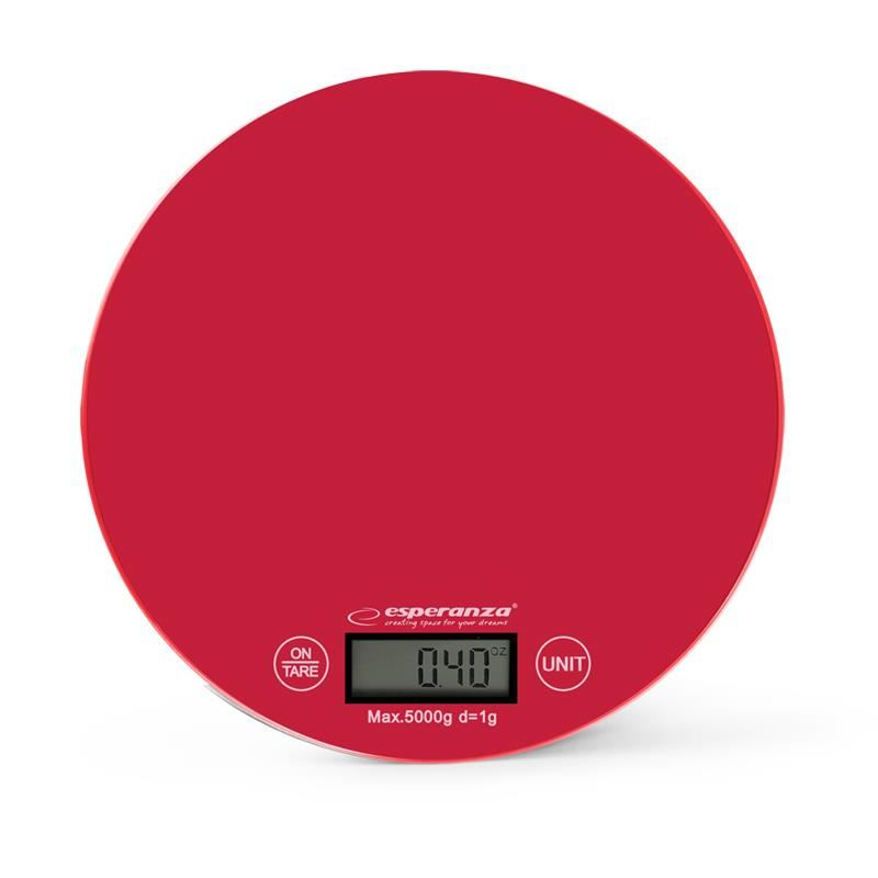 Esperanza EKS003R konyhai mérleg piros (EKS003R)