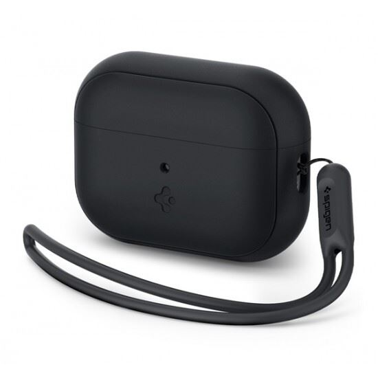 Spigen Apple Airpods Pro 2 szilikon tok csuklópánt fekete (ACS05479)