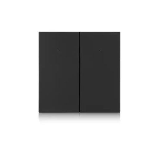 SMARTZILLA Tuya Zigbee okos kapcsoló 2 csatornás beépíthető fekete (2046552) (smart2046552)