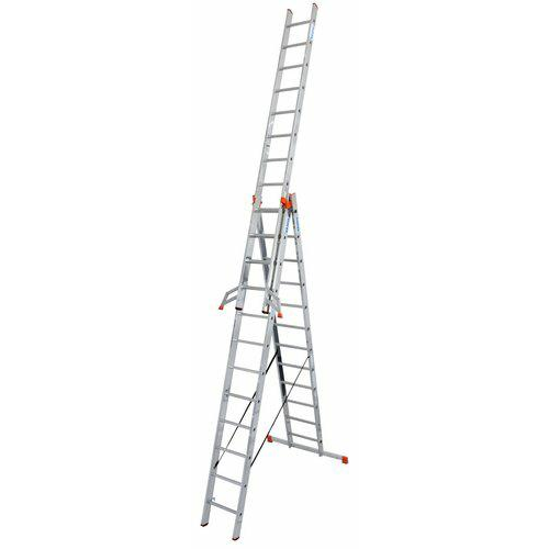 Krause TRIBILO sokcélú létra, háromtagú, 3x12 fokos (129703)