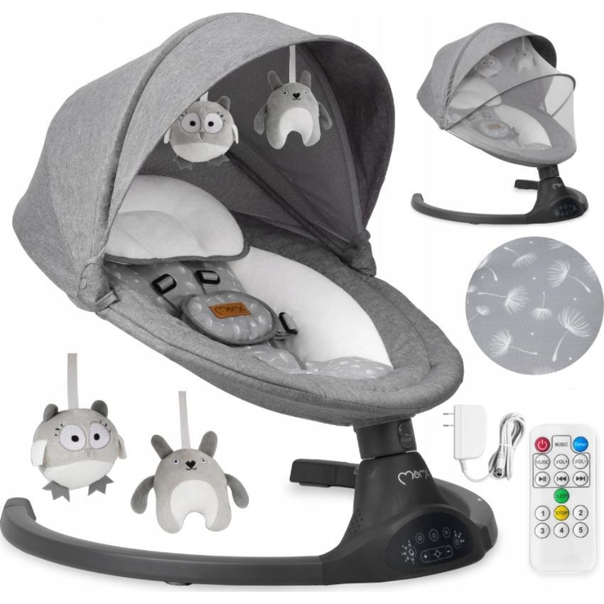 MoMi KENANI sötétszürke elektromos hintaszék (BULE00022)