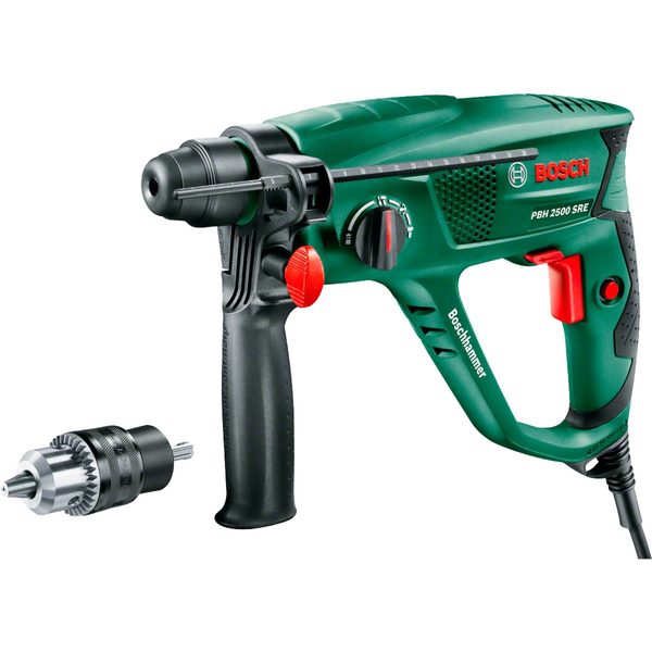 Bohrhammer PBH 2500 SRE (grün/schwarz, 600 Watt, Koffer)