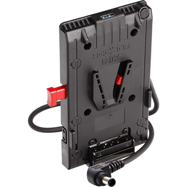 V-lock Power adapter plate| USB Output 5.1V / 2.1A| 3 x D-Tap Output 14.8V / 5A|  50cm Breakway Cable with Sony FX9 type Conector