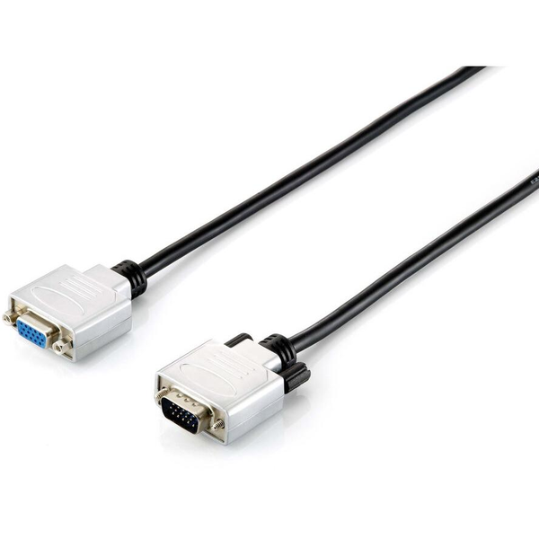 Equip 118851 καλώδιο VGA 3 m VGA (D-Sub) Μαύρος (Μαύρο), Άργυρος