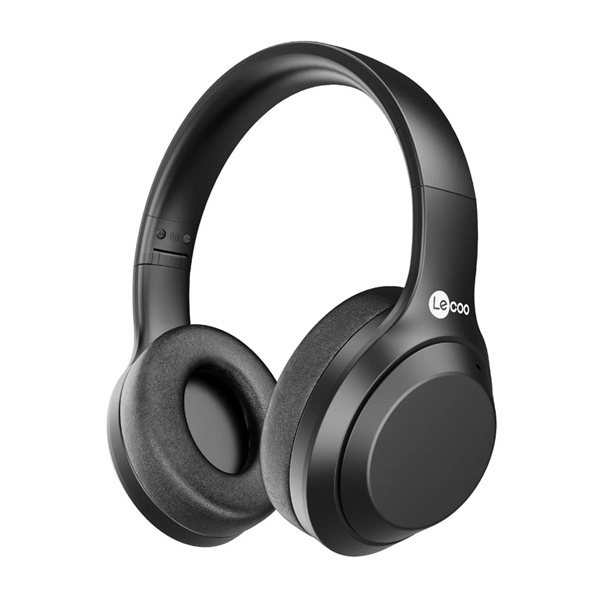 Lenovo LECOO ES207 bluetooth fejhallgató SZTEREO (v5.2, mikrofon, összehajtható, 3.5mm jack aljzat) FEKETE (ES207_B) (ES207_B)